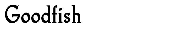 Goodfish font preview